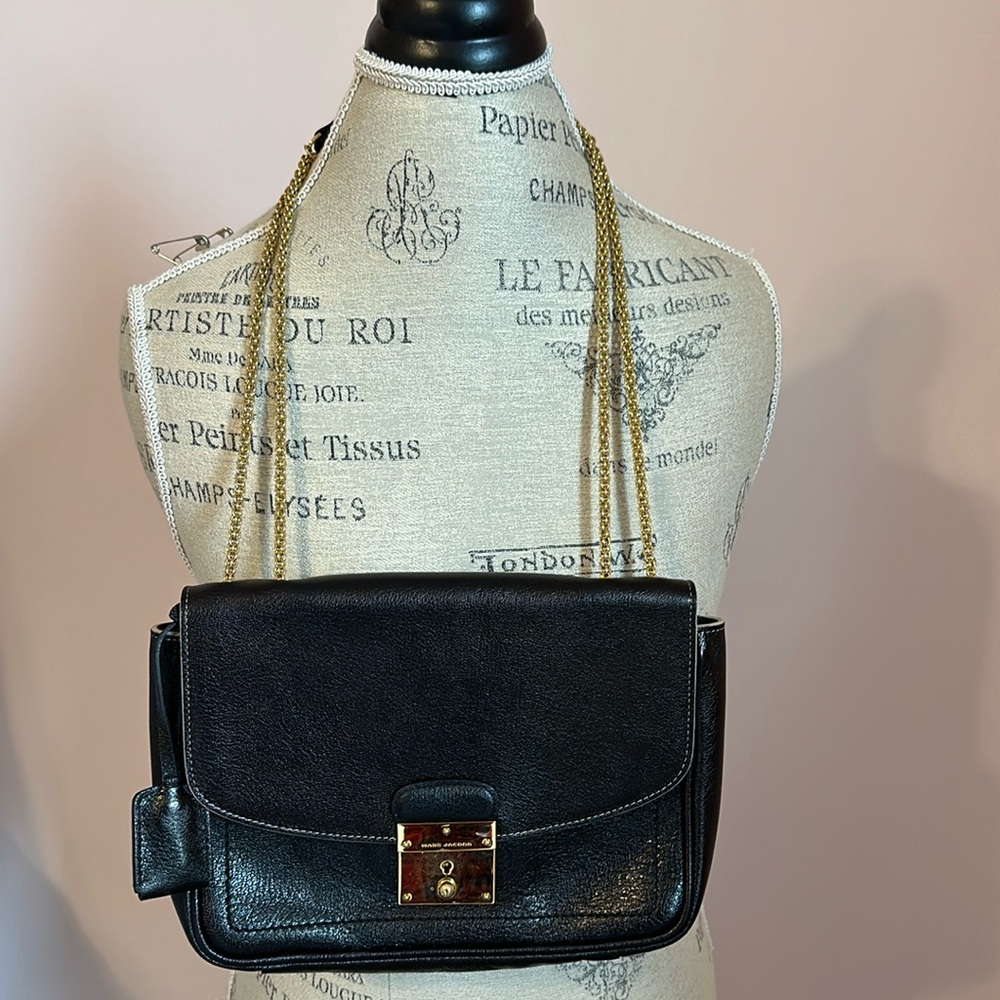 Black leather Marc Jacobs purse